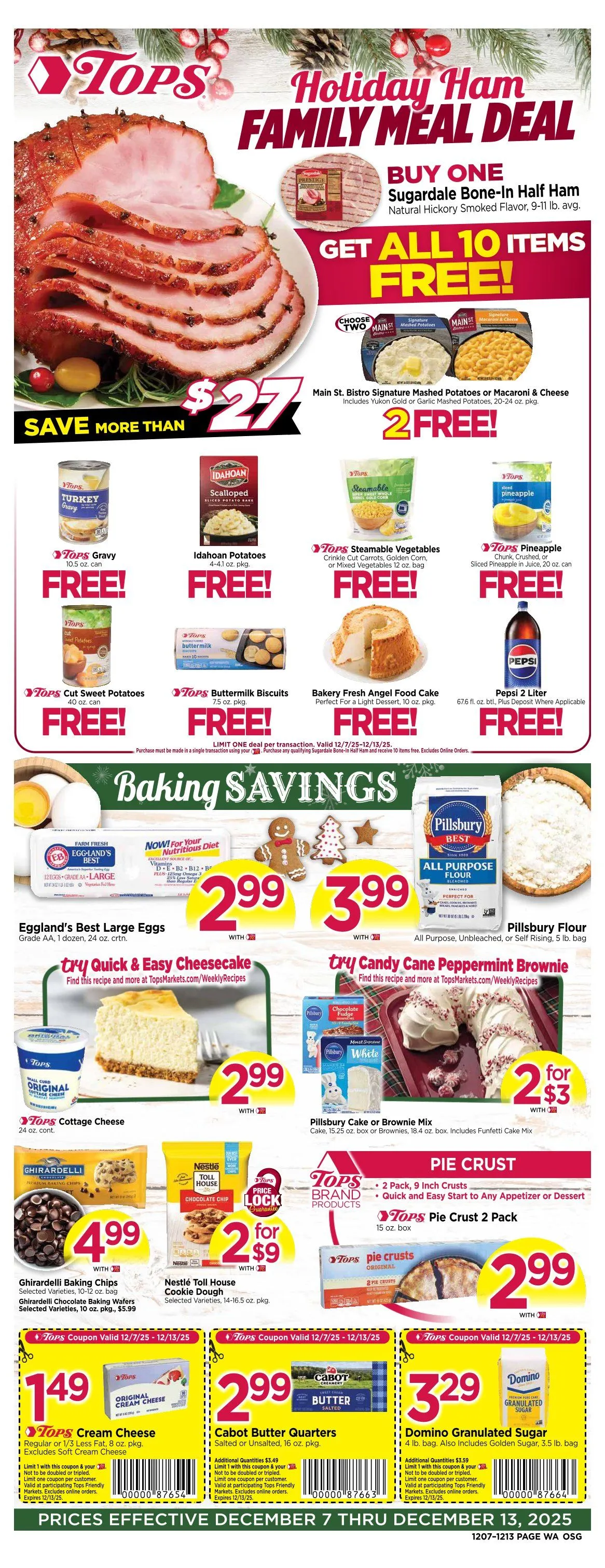 Weekly ad Tops Friendly Markets Sales from December 9 to December 11 2025 - Page 1