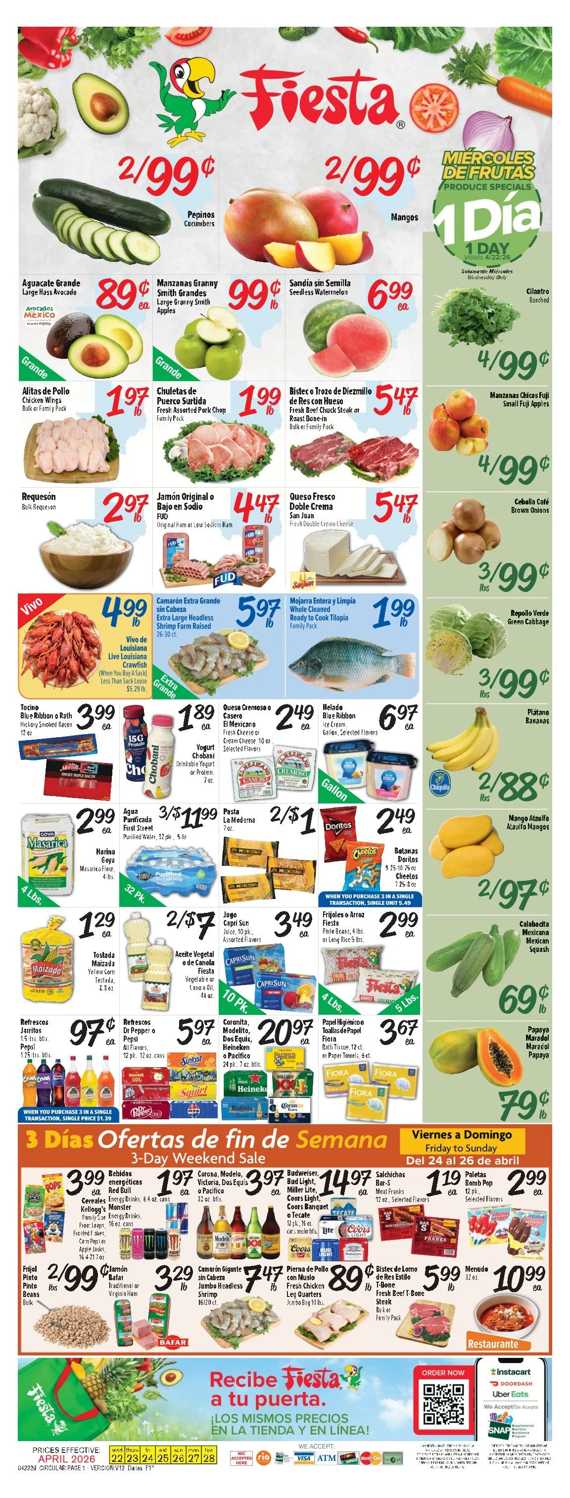 Weekly ad  Fiesta Mart Sales from April 22 to April 28 2026 - Page 