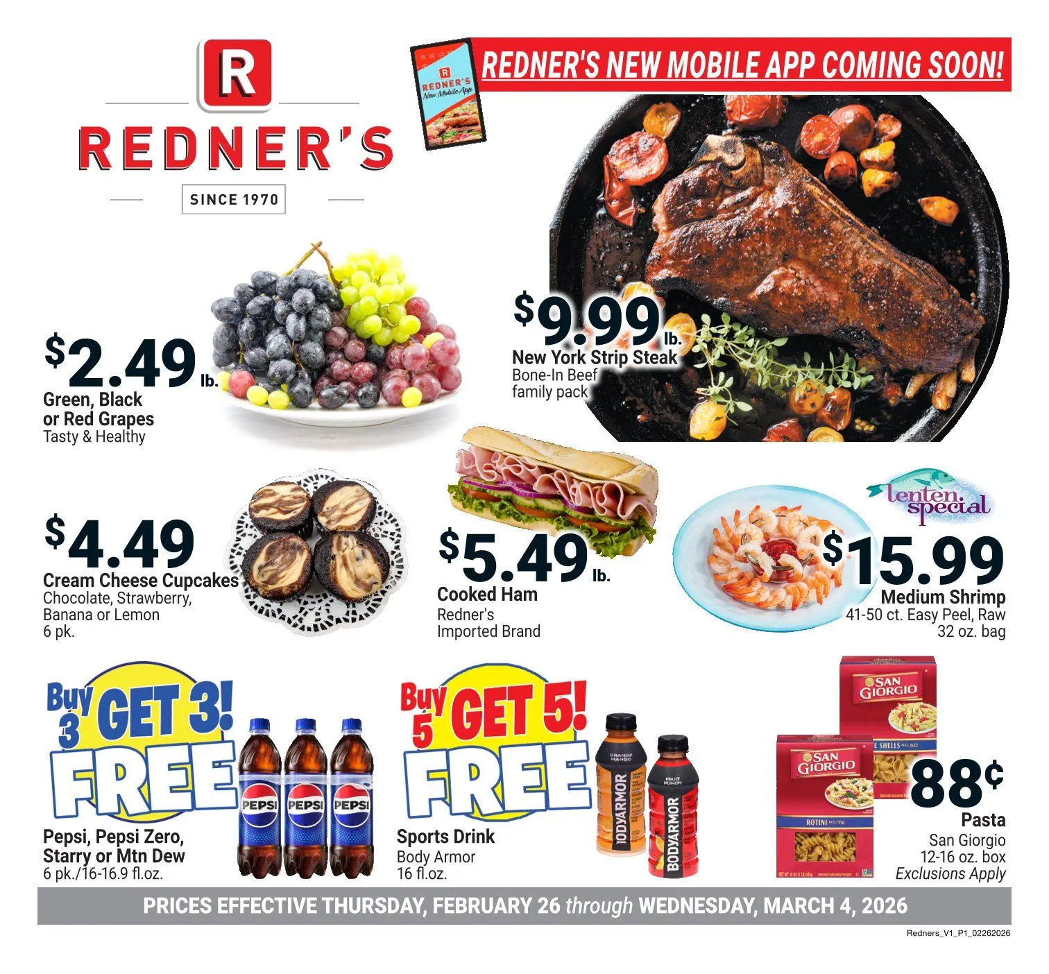 Weekly ad Redner's Market Sales from February 26 to March 4 2026 - Page