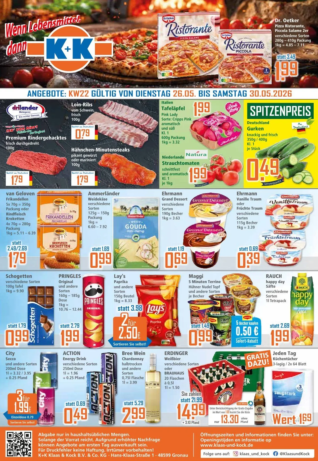 Klaas und Kock Sales von 26. Mai bis 30. Mai 2026 - Prospekt seite 1