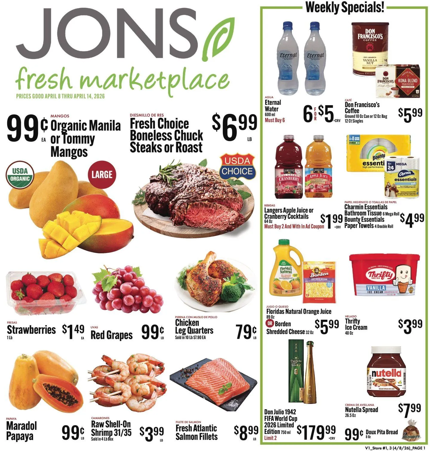 Weekly ad Jons International Sales from April 8 to April 14 2026 - Page 1