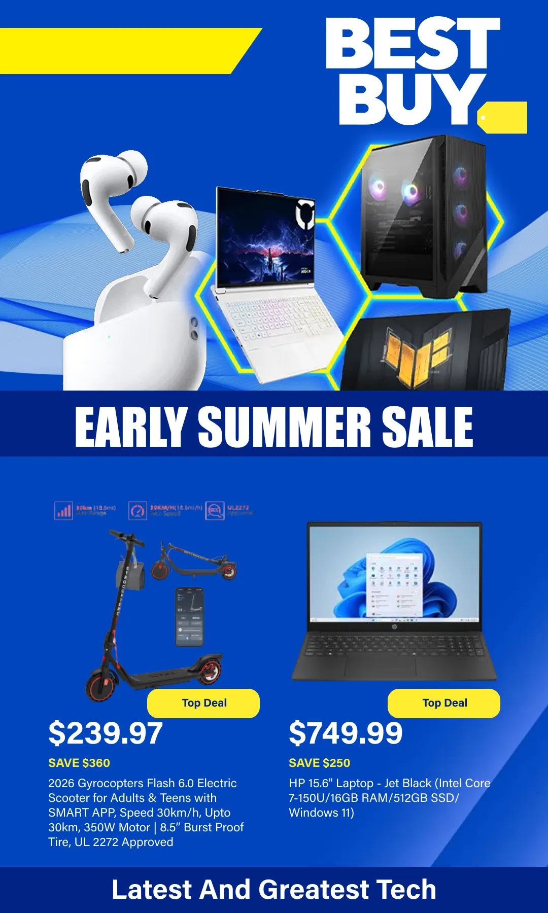 Best Buy Sales from May 22 to June 10 2026 - flyer page