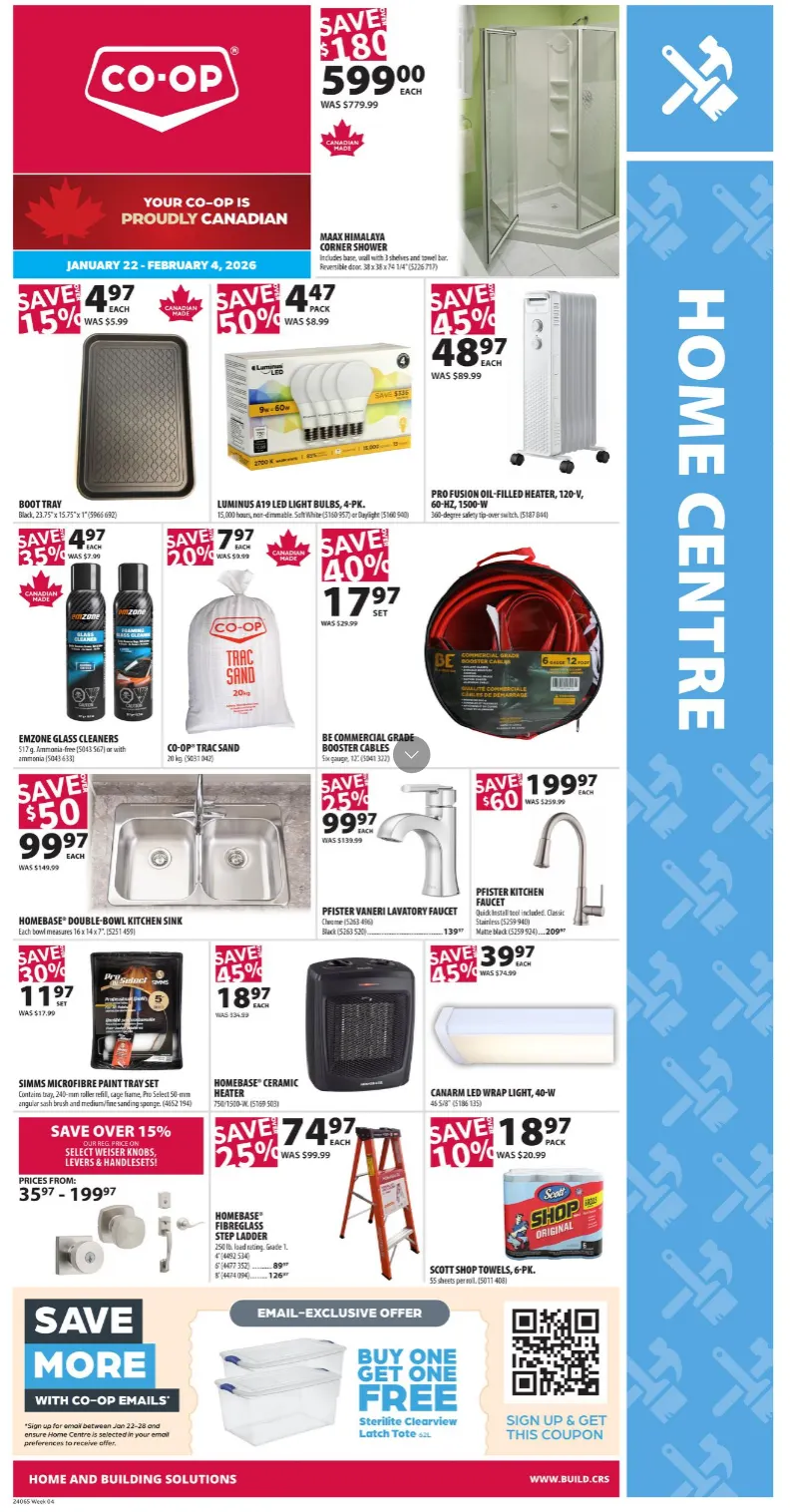 Co-op Home Centre Sales from January 22 to February 4 2026 - flyer page 