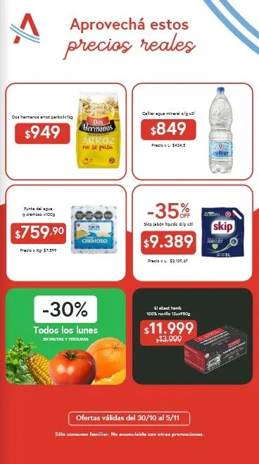 Ofertas de  Ofertas El Abastecedor 30 de octubre al 5 de noviembre 2025 - Página  del catálogo