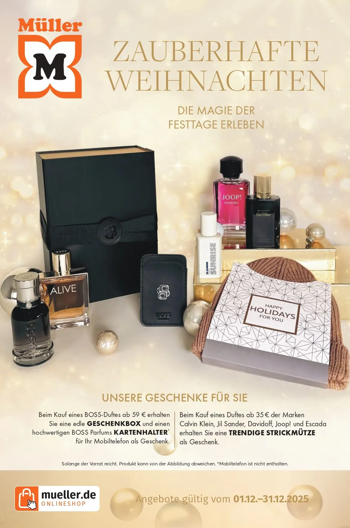 Müller Angebote von 1. Dezember bis 31. Dezember 2025 - Prospekt seite 1