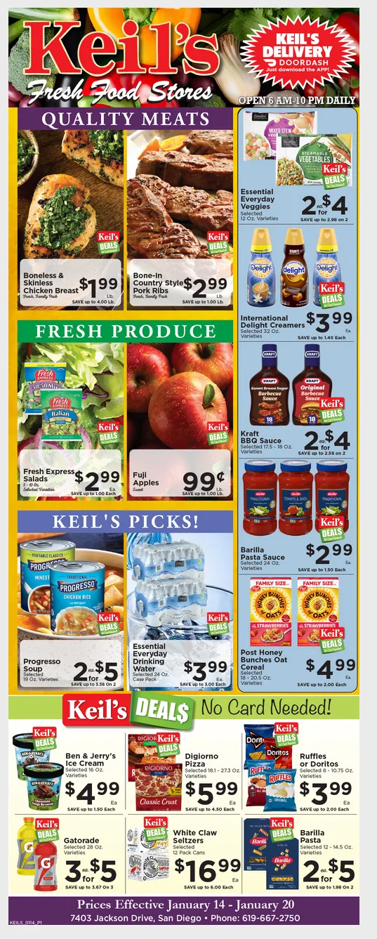 Weekly ad Keil's Fresh Food Sales from January 14 to January 20 2026 - Page 1