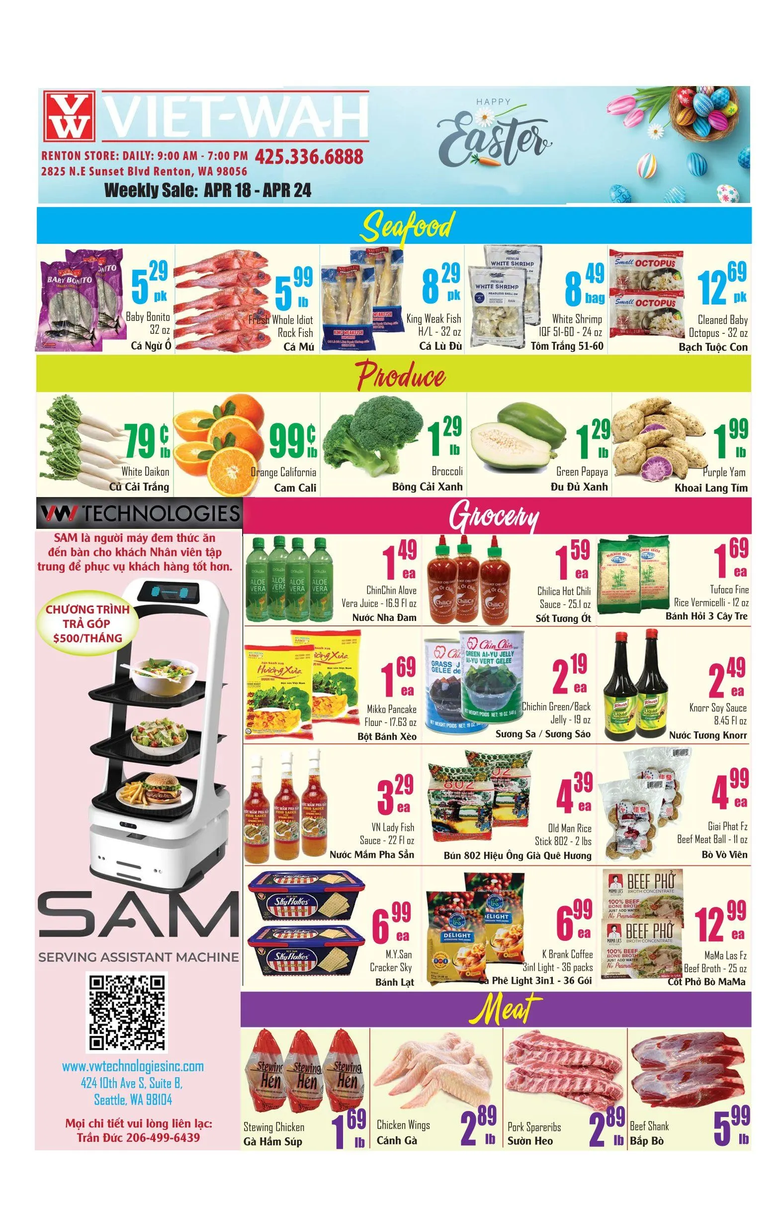 Weekly ad Viet Wah Supermarket Sales from April 18 to April 24 2025 - Page