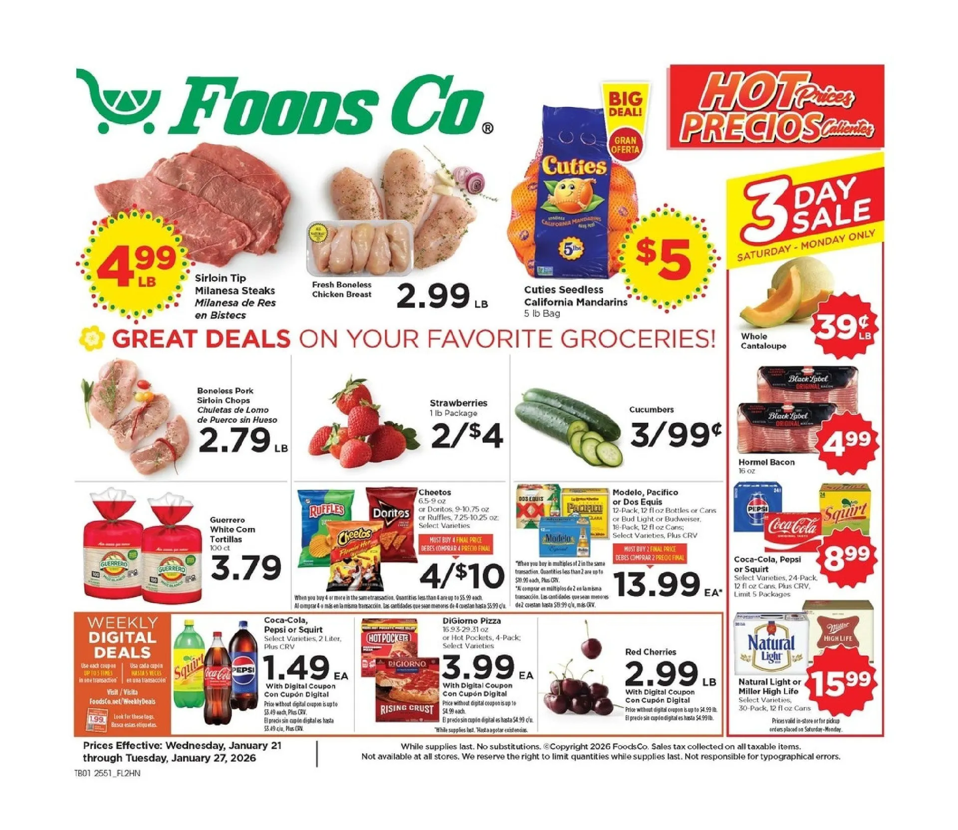 Weekly ad Foods Co. Sales from January 21 to January 27 2026 - Page 1