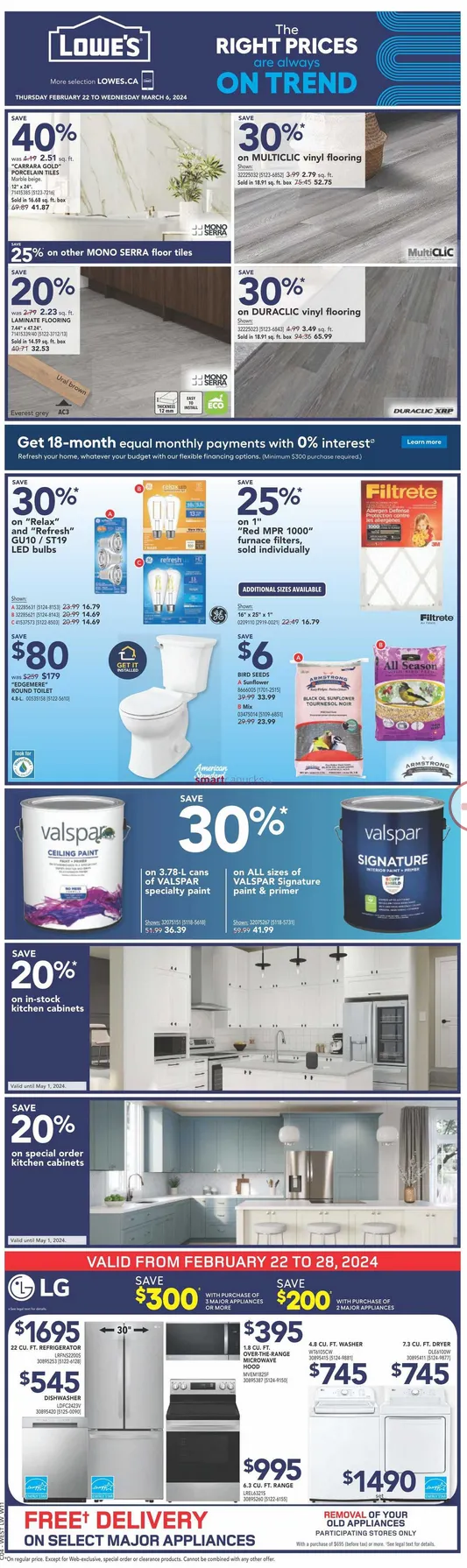  Lowe's flyers Sales from February 22 to March 6 2026 - flyer page 1