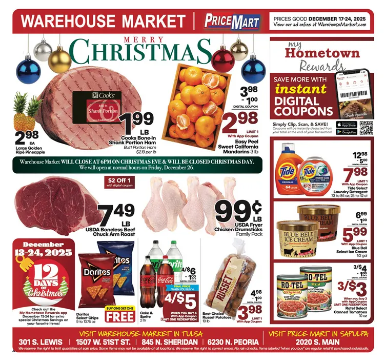 Weekly ad Warehouse Market Sales from December 17 to December 25 2025 - Page