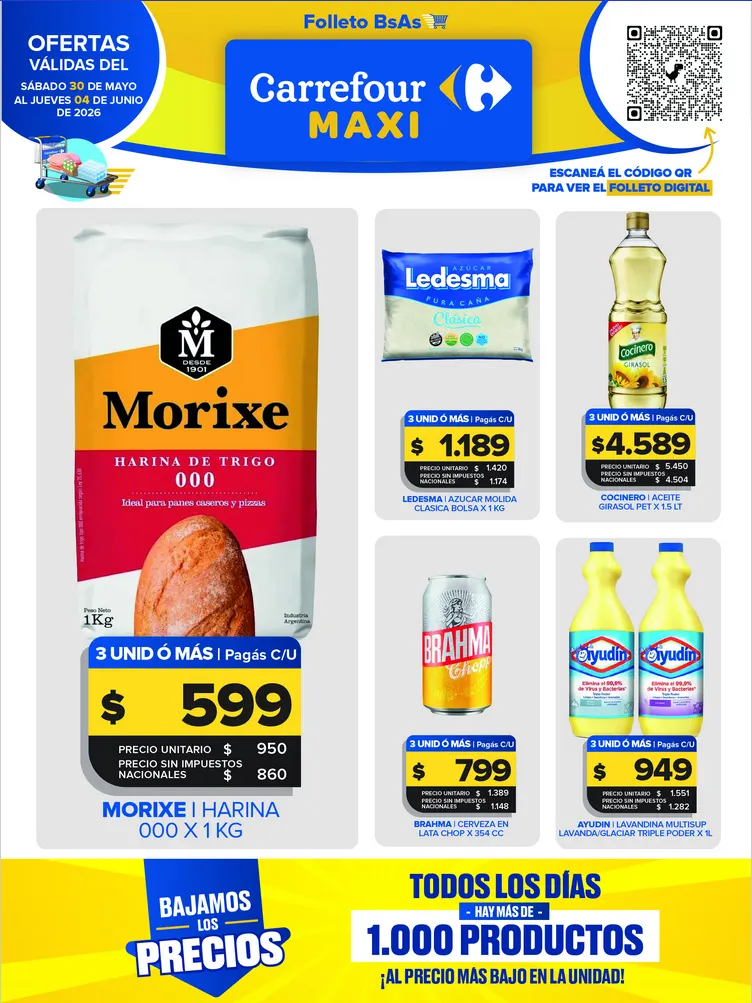 Ofertas de Ofertas Carrefour Maxi  29 de mayo al 4 de junio 2026 - Página 1 del catálogo