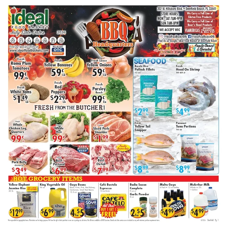 Weekly ad Ideal Food Basket Sales from July 22 to July 28 2026 - Page