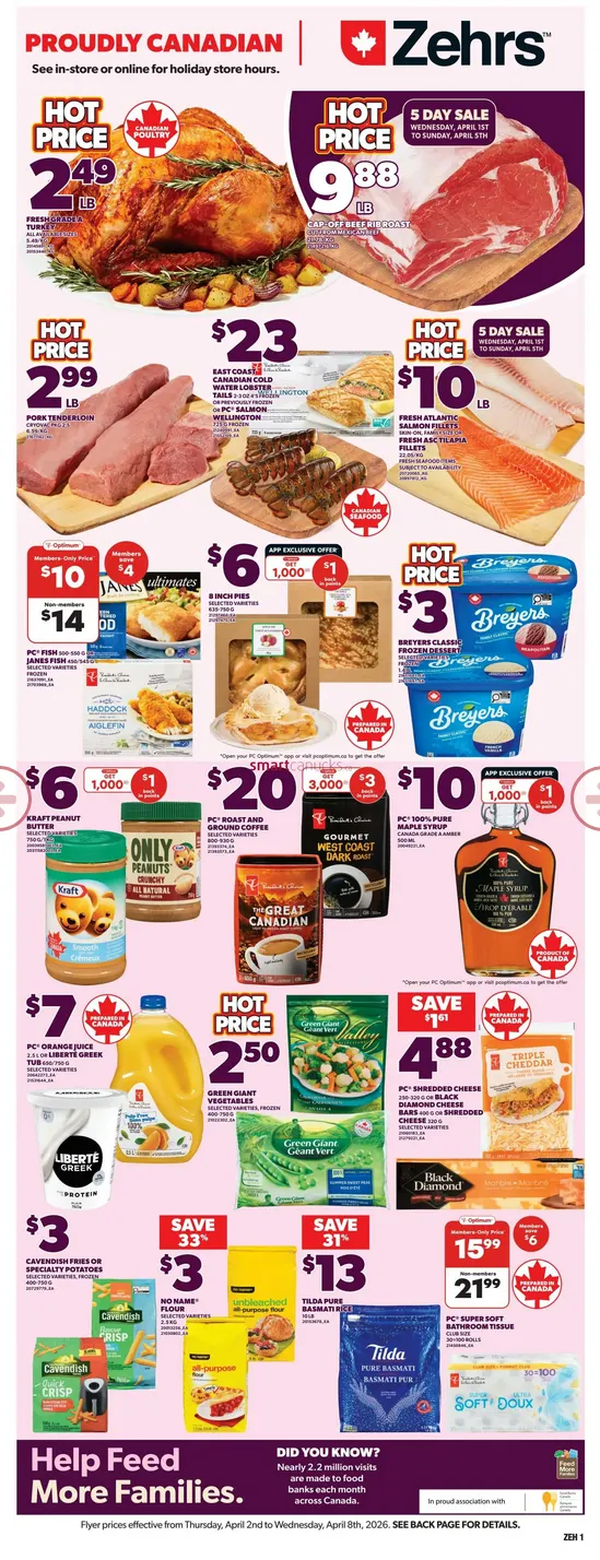 Zehrs  from April 2 to April 8 2026 - flyer page 1