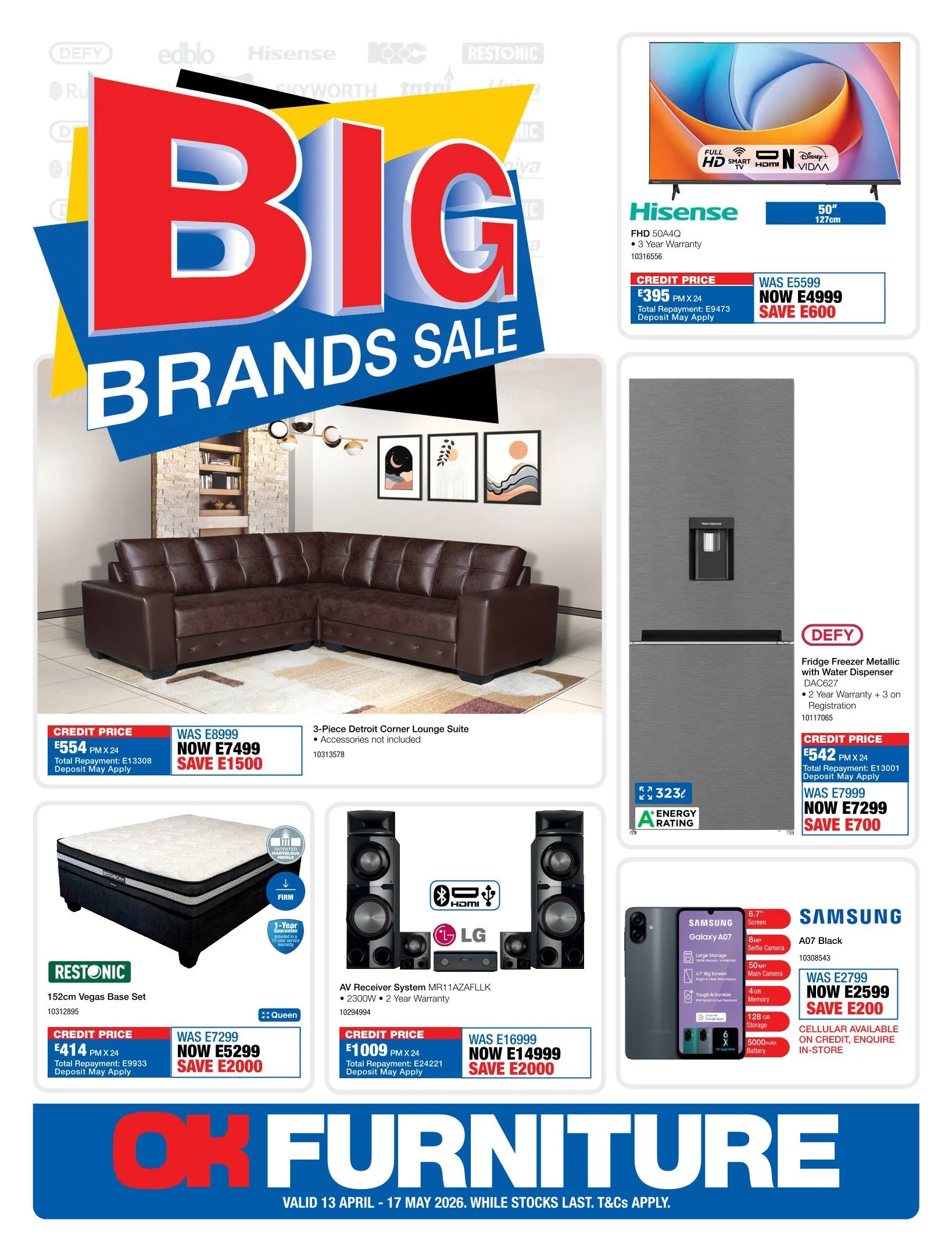 OK Furniture Sales from 13 May to 17 May 2026 - Catalogue Page 1