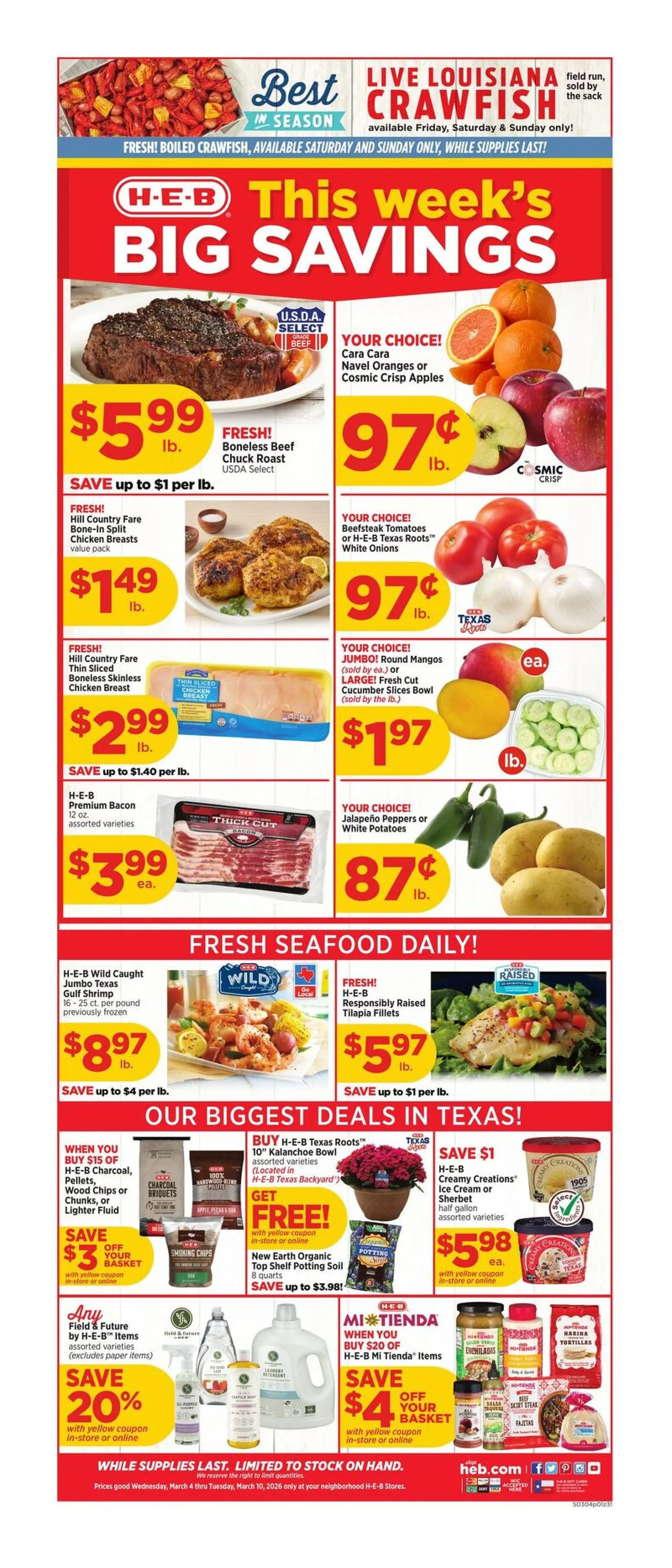 Weekly ad H-E-B  Sales from March 5 to March 11 2026 - Page 