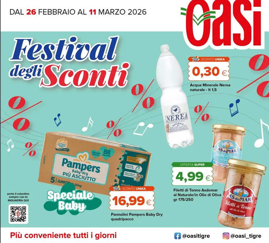 Volantini Oasi da 26 febbraio a 11 marzo di 2026 - Pagina del volantino 1