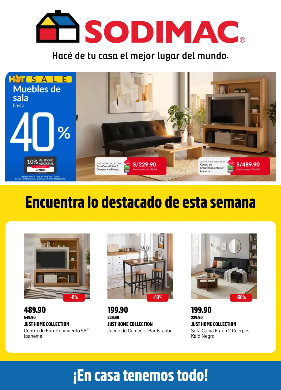 Catalogo de Sodimac Ofertas 10 de junio al 29 de junio 2026 - Pag 1