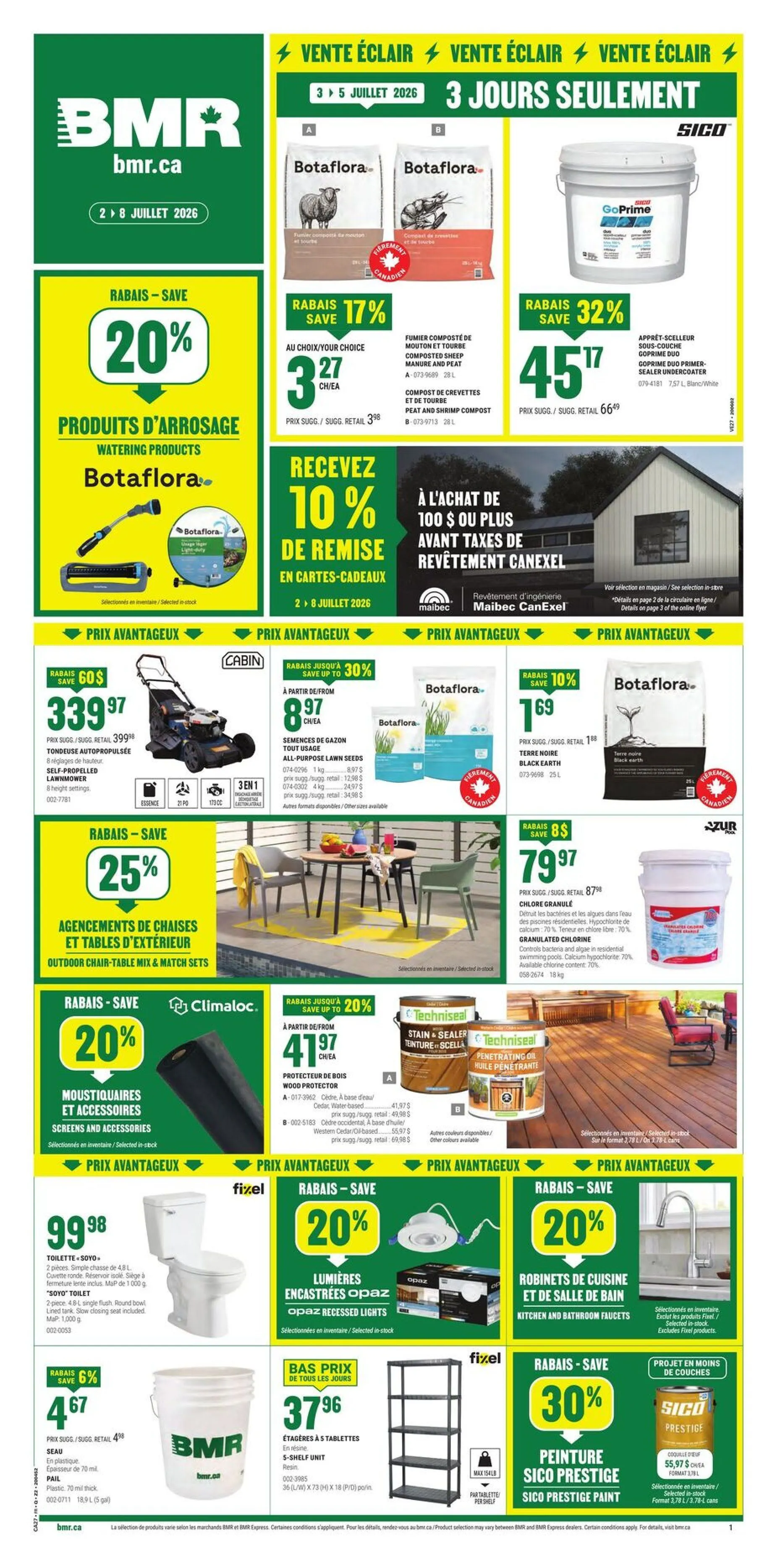 BMR Sales from July 2 to July 8 2026 - flyer page 1