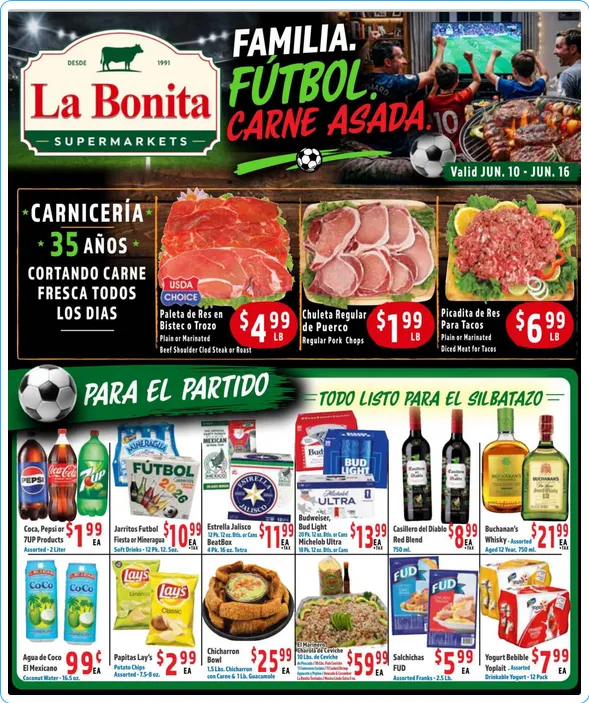 Weekly promotion  La Bonita Supermarkets Sales spanning from June 10 to June 16 2026 - Page 1 for Catalogue 365