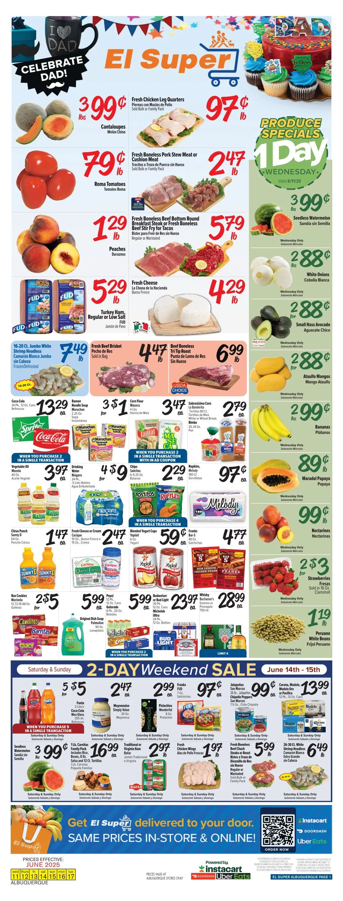 Weekly ad El Super Deals from June 11 to June 17 2025 - Page 1