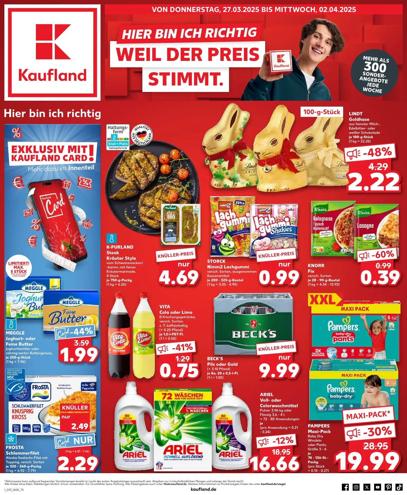 Kaufland Prospket von 27. März bis 2. April 2025 - Prospekt seite 1