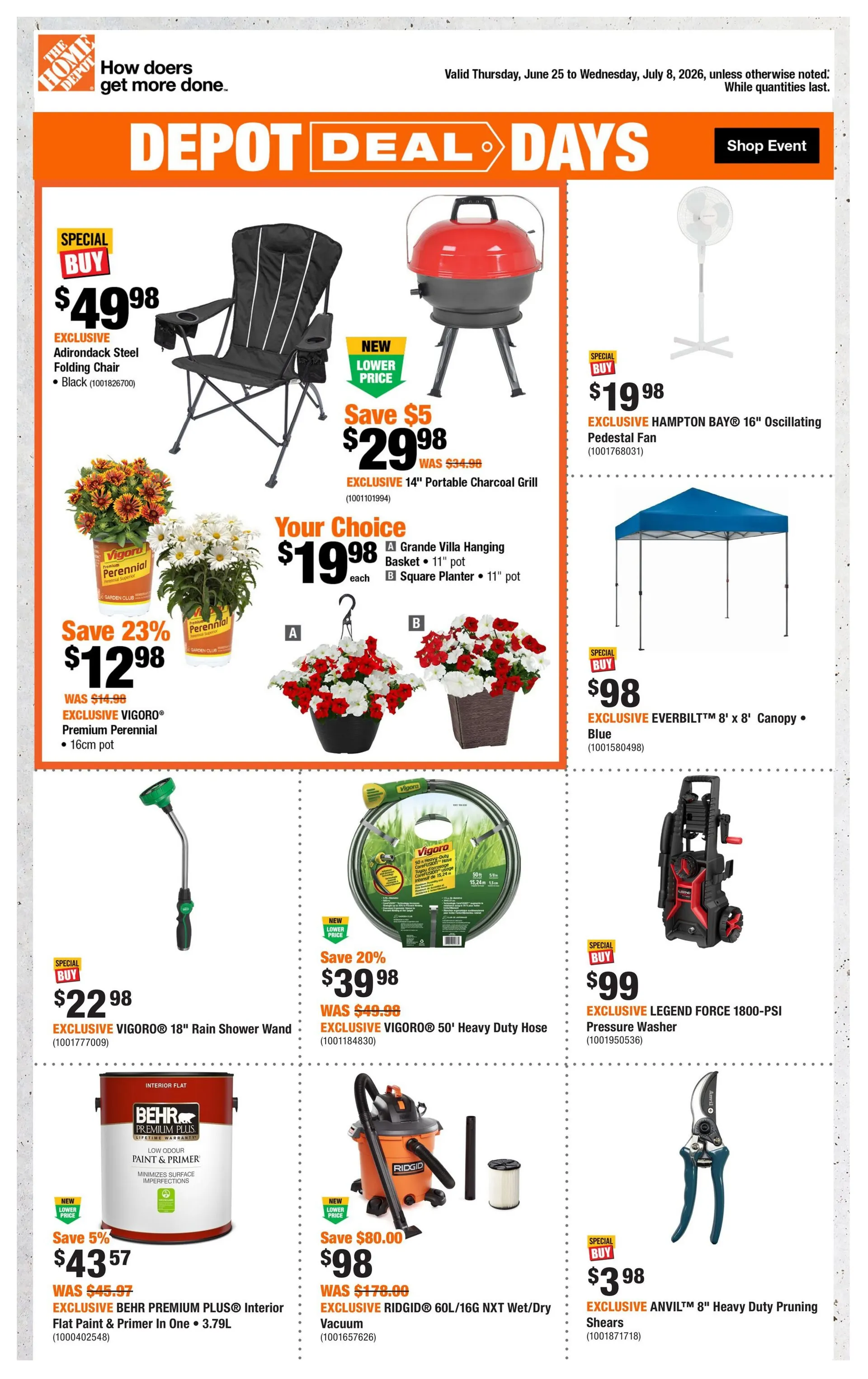 The Home Depot  Sales from June 25 to July 8 2026 - flyer page 1