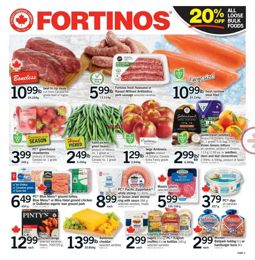 Fortinos Sales from April 23 to April 29 2026 - flyer page 1