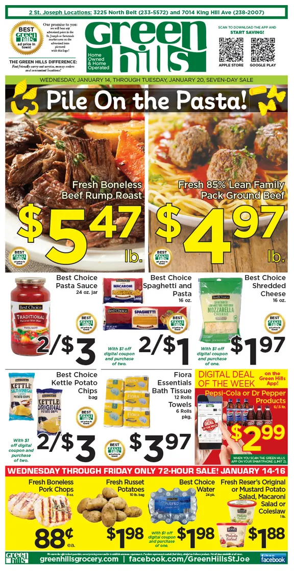 Weekly ad Green Hills Grocery Sales from January 14 to January 20 2026 - Page 1