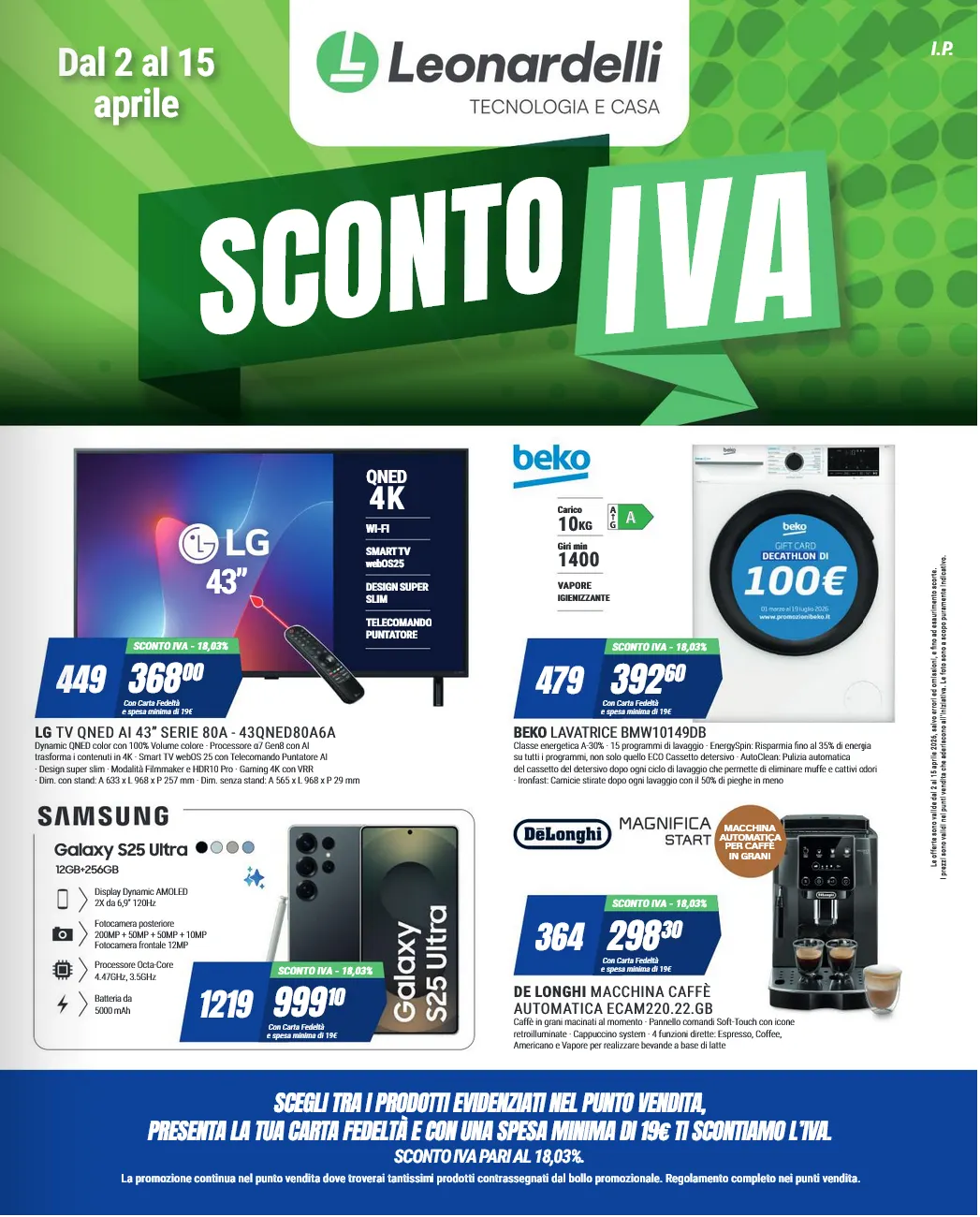 Leonardelli Volantino da 2 aprile a 15 aprile di 2026 - Pagina del volantino 1