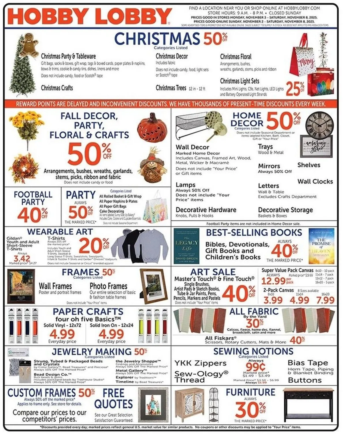 Weekly ad Hobby Lobby Sales from November 3 to November 8 2025 - Page 