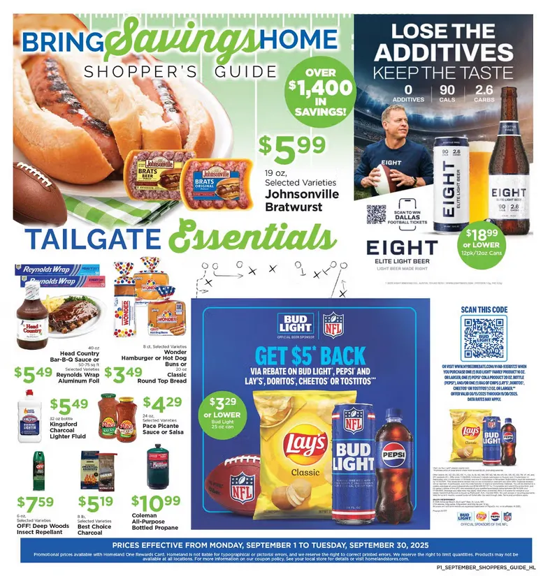 Weekly ad Homeland Sales from September 1 to September 30 2025 - Page 1