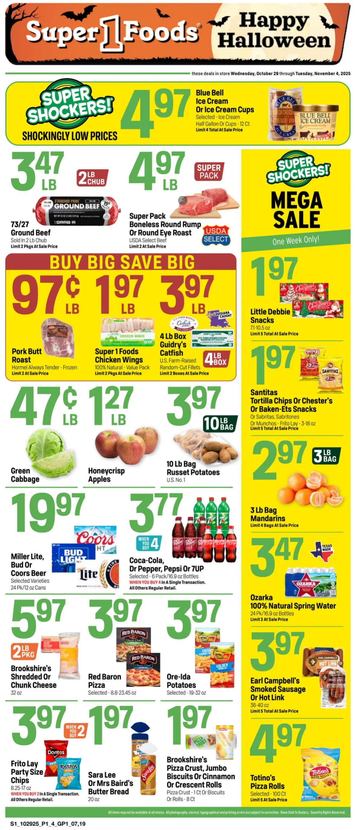 Weekly ad Super 1 Foods Sales from October 29 to November 4 2025 - Page