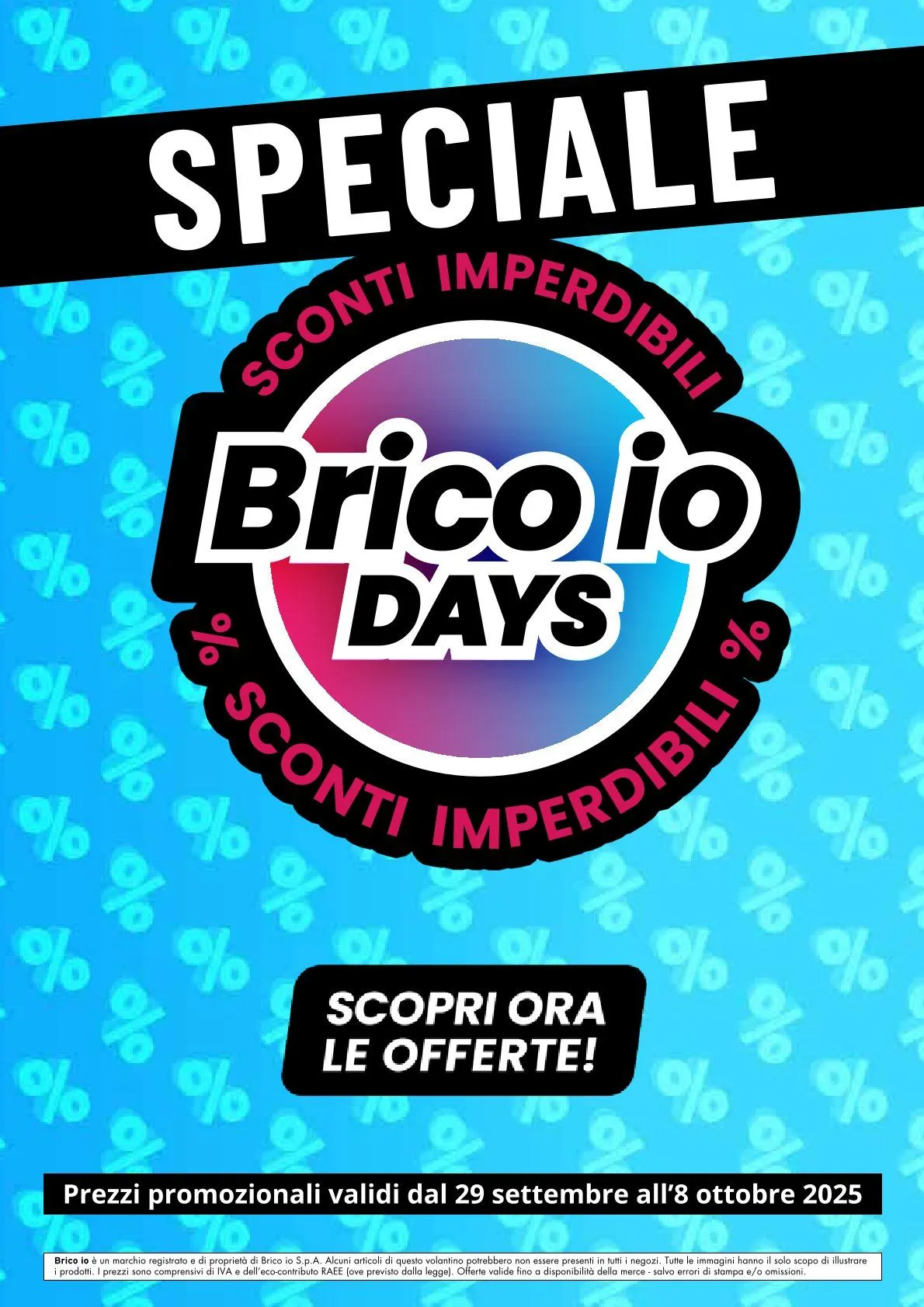 Volantini Brico io  - 29 settembre 8 ottobre 2025