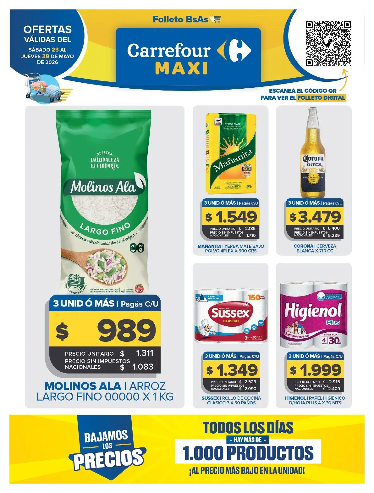 Ofertas de Ofertas Carrefour Maxi  22 de mayo al 28 de mayo 2026 - Página  del catálogo