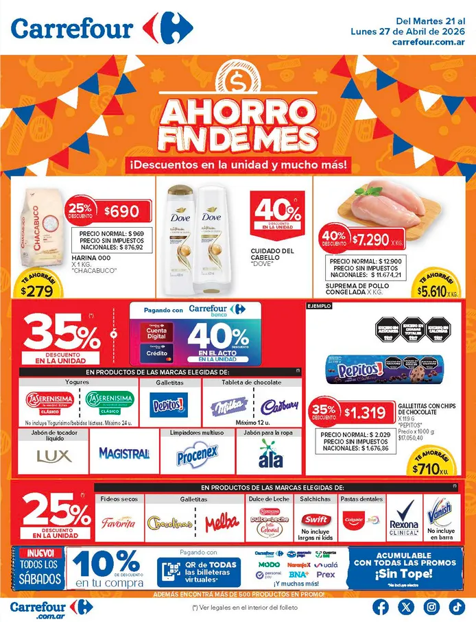 Ofertas de Ofertas Carrefour  21 de abril al 27 de abril 2026 - Página 1 del catálogo