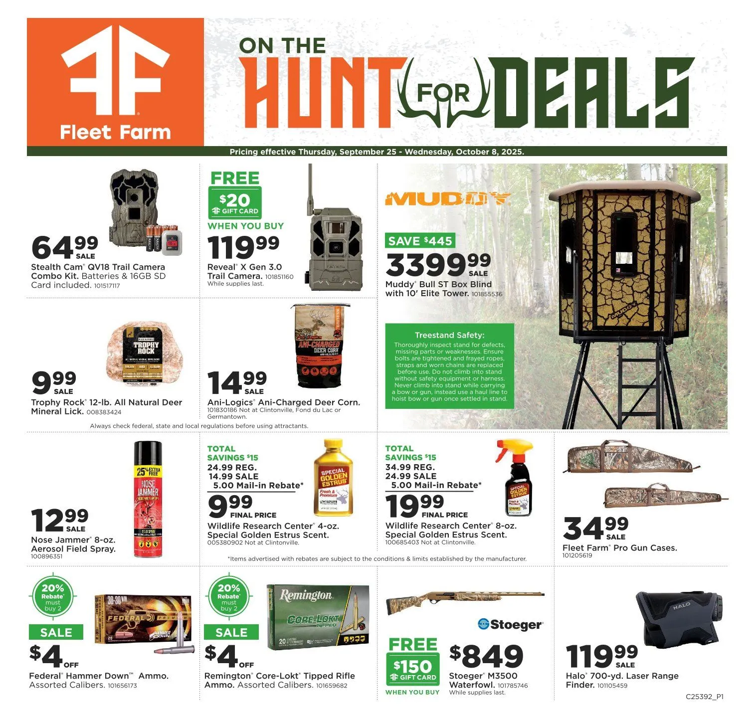 Weekly ad Fleet Farm Sales from September 25 to October 8 2025 - Page 1