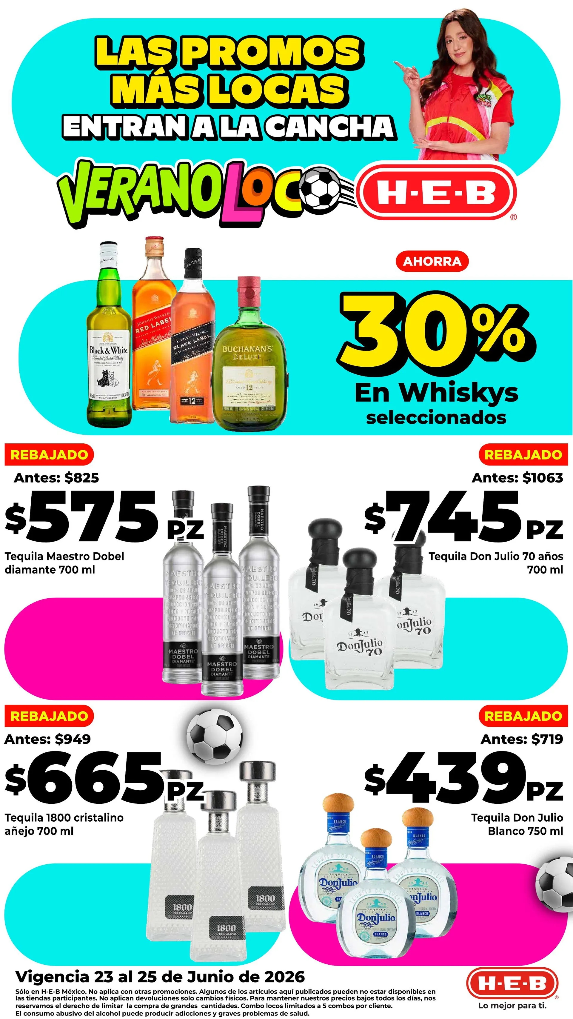 Catálogo de H-E-B Ofertas 23 de junio al 25 de junio 2026 - Pagina 1