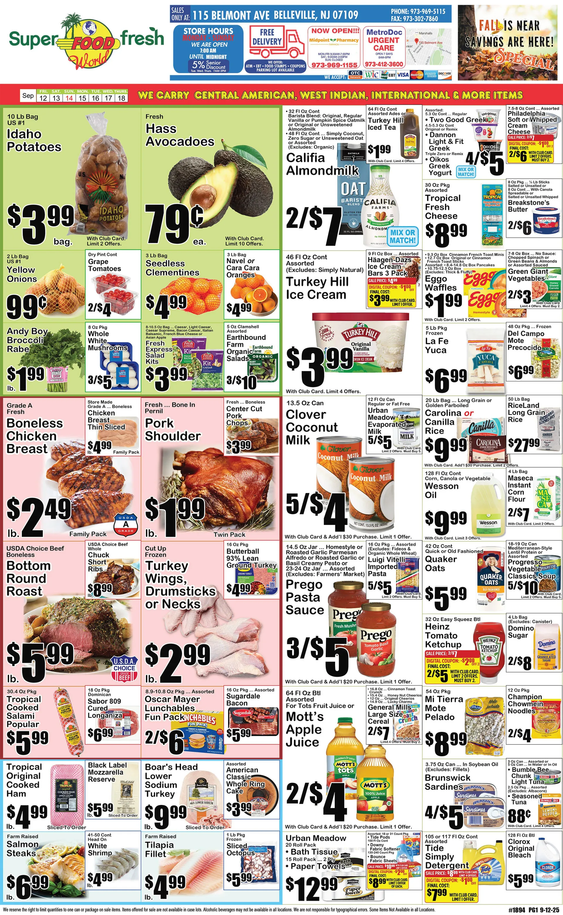 Weekly ad  SuperFresh Sales from September 12 to September 18 2025 - Page 1