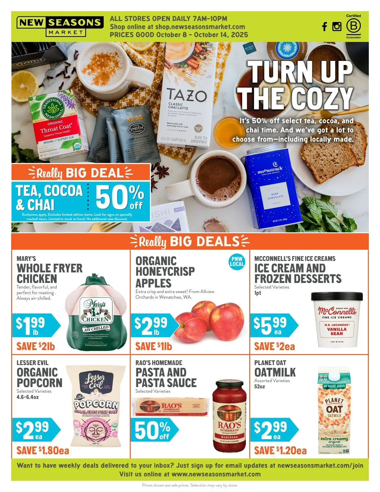 Weekly ad  New Seasons Market Sales from October 8 to October 14 2025 - Page 1