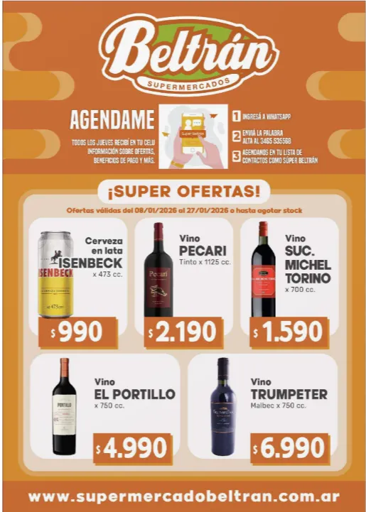 Ofertas de Ofertas Beltrán Supermercados 8 de enero al 26 de enero 2026 - Página 1 del catálogo