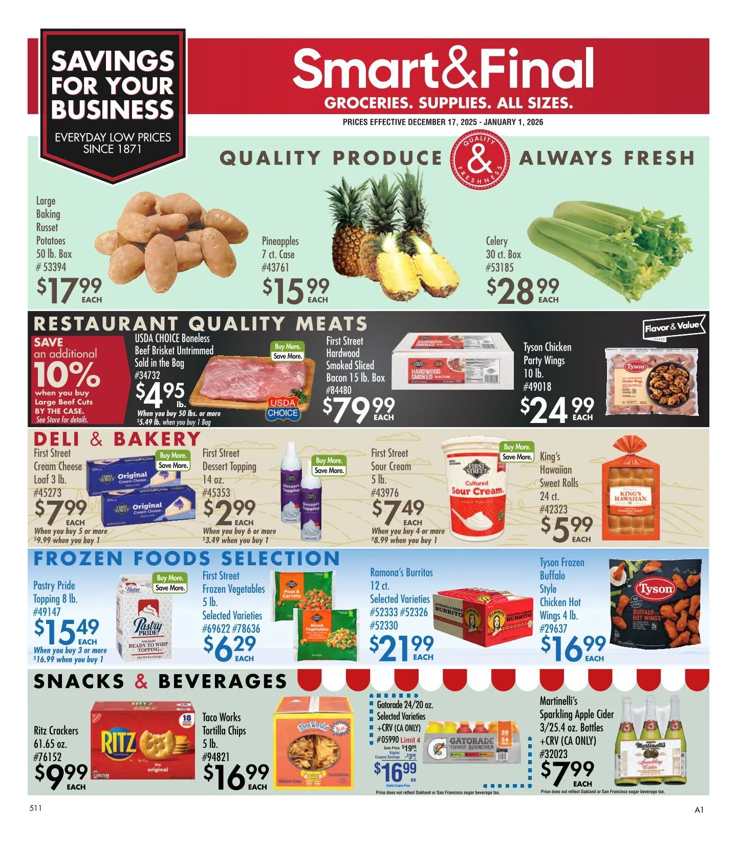 Weekly ad Smart and Final Sales from December 17 to January 1 2026 - Page 1