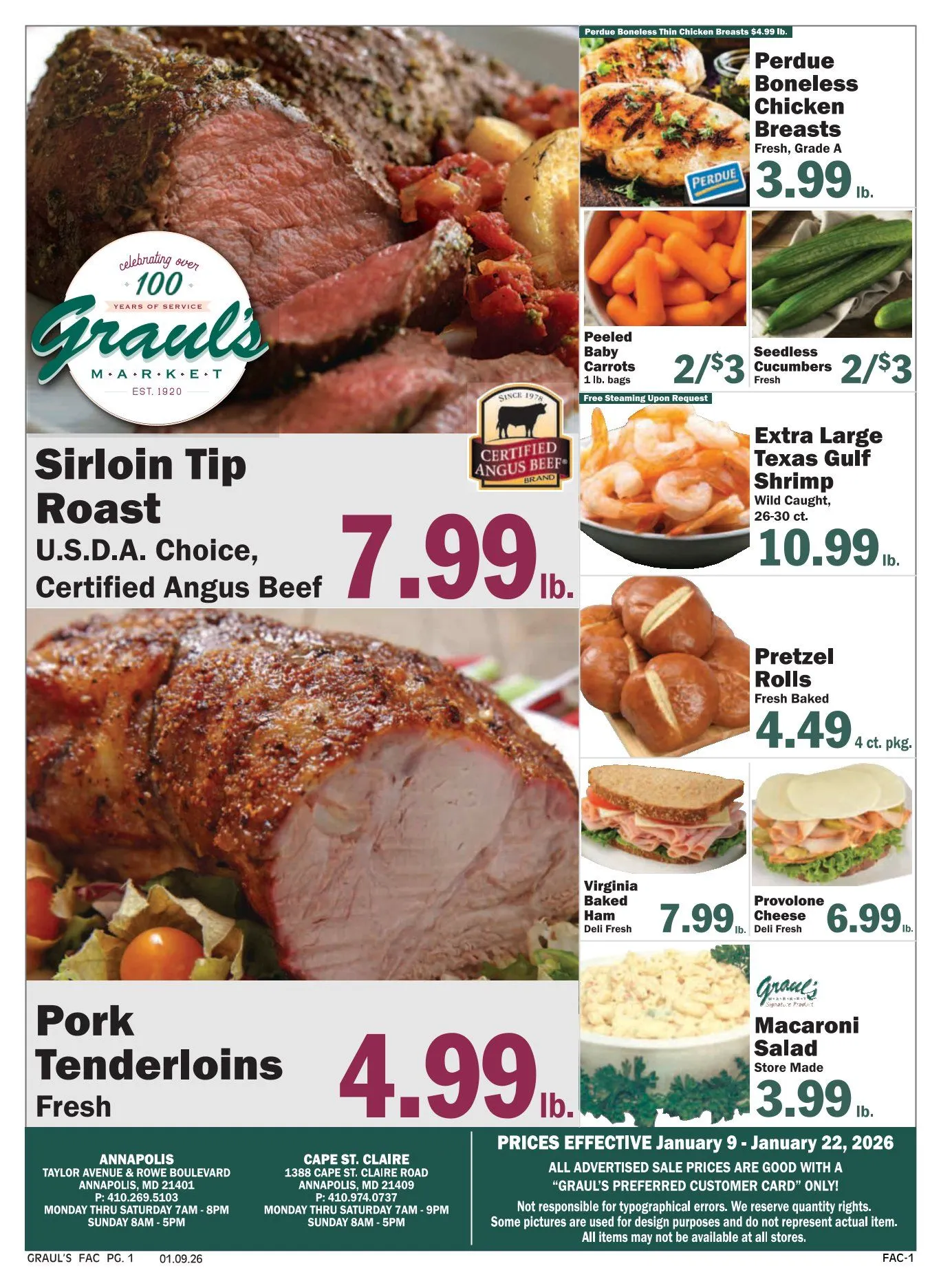 Weekly ad Graul's Market Sales from January 9 to January 22 2026 - Page 