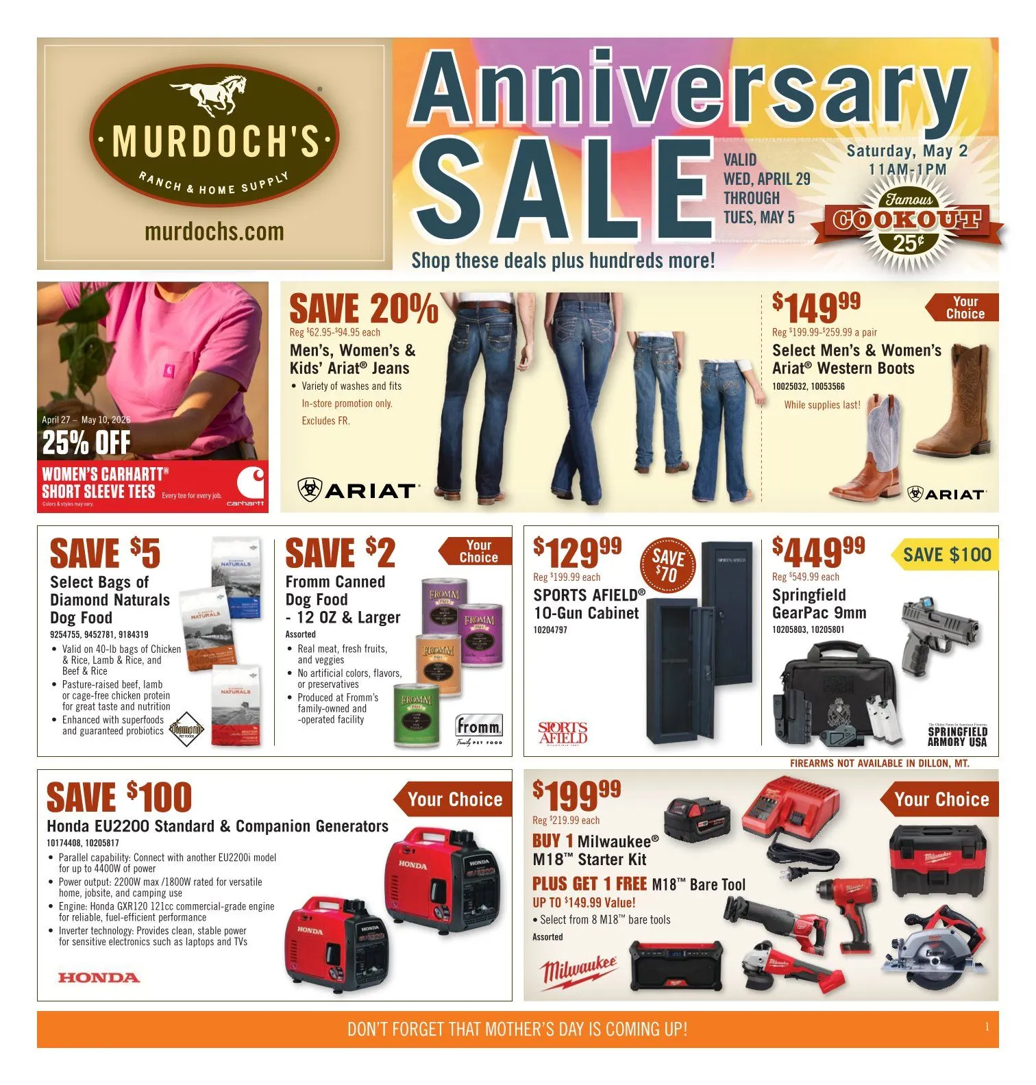 Weekly ad Murdoch’s Sales from April 29 to May 5 2026 - Page 1