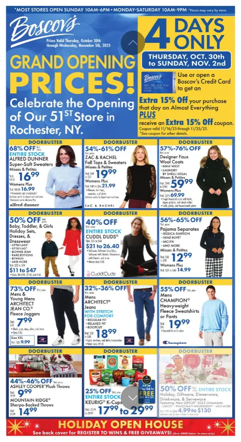 Weekly ad Boscov's Sales from October 30 to November 5 2025 - Page 