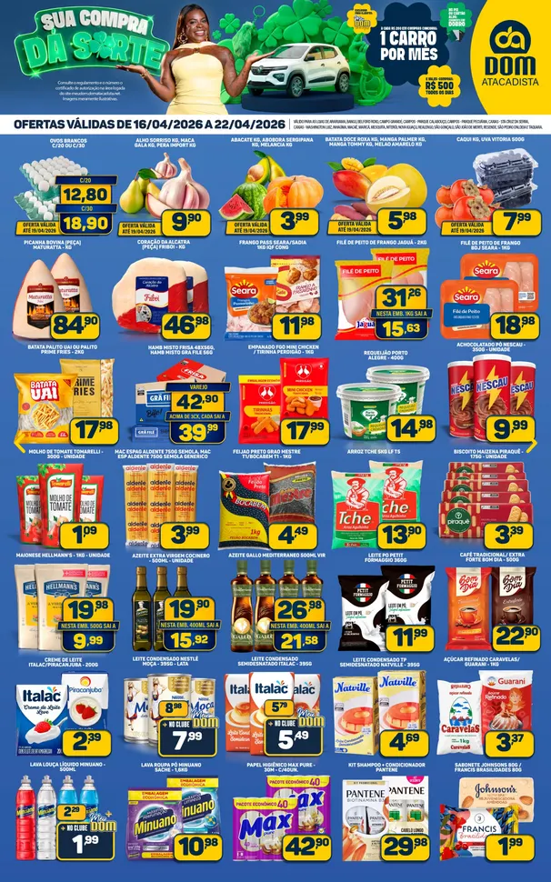 Encarte de Dom Atacadista 16 de abril até 22 de abril 2026 - Pagina 1