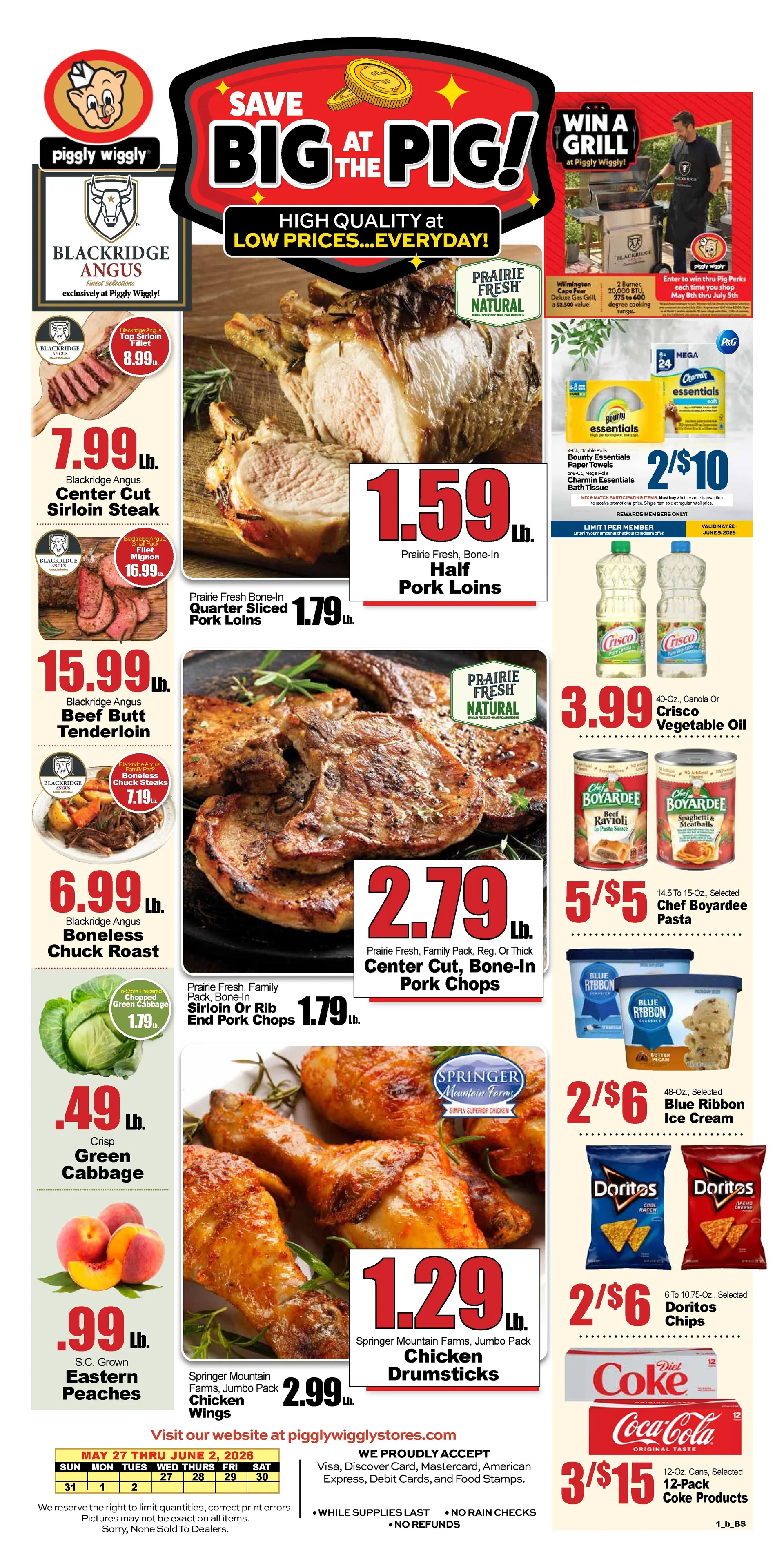 Weekly promotion Piggly Wiggly Sales spanning from May 27 to July 2 2026 - Page 1 for Catalogue 365