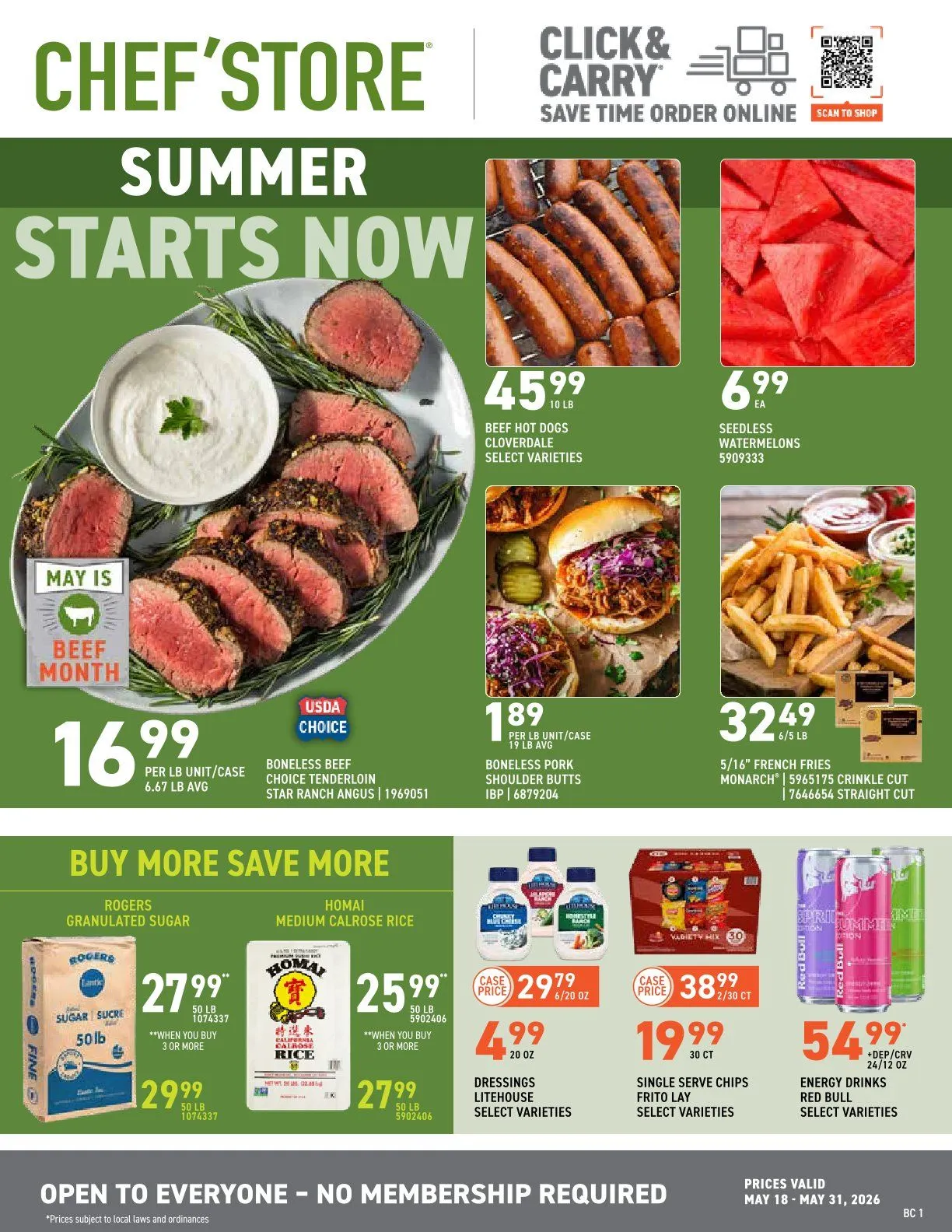 Weekly ad US Foods Chef's Sales from May 18 to May 31 2026 - Page 1