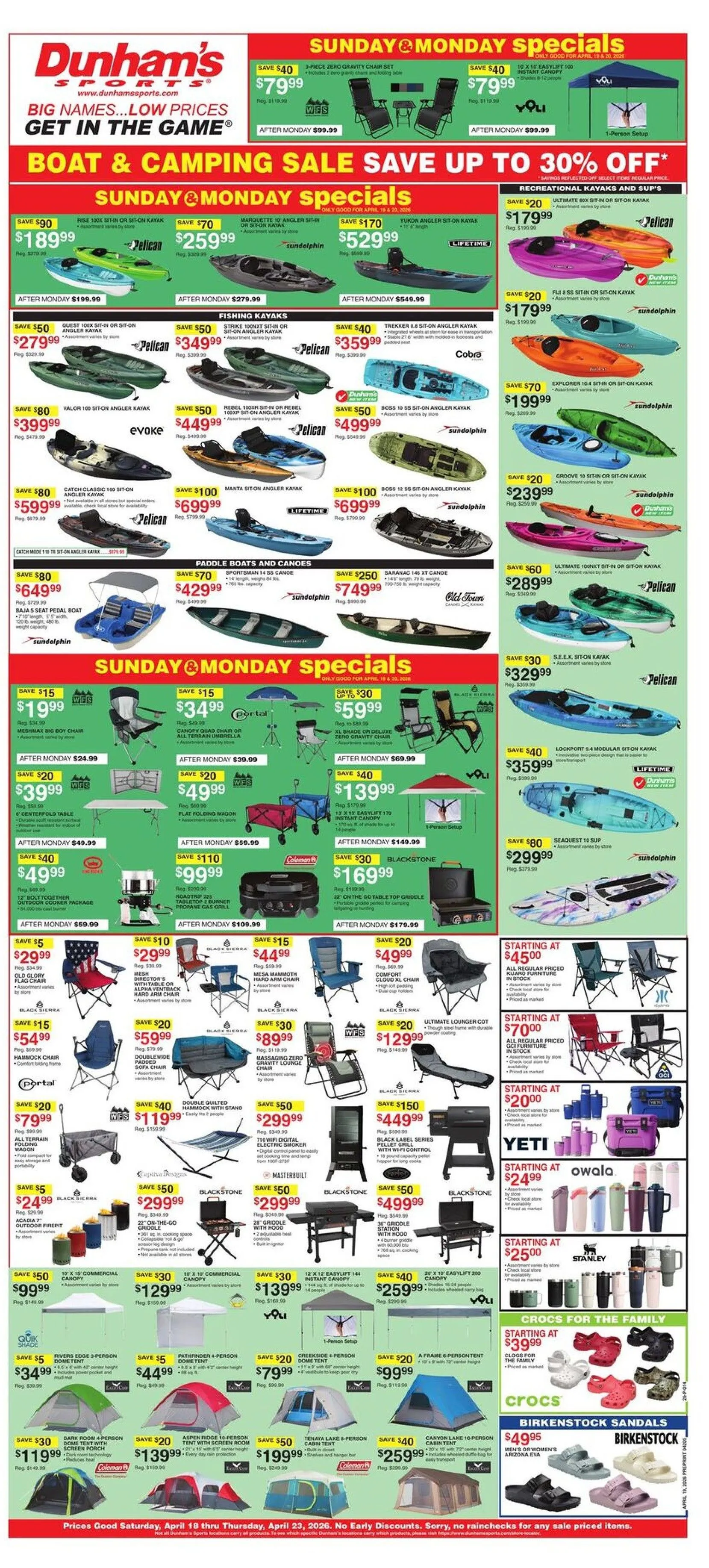 Weekly ad  Dunham's Sports Sales from April 18 to April 23 2026 - Page 