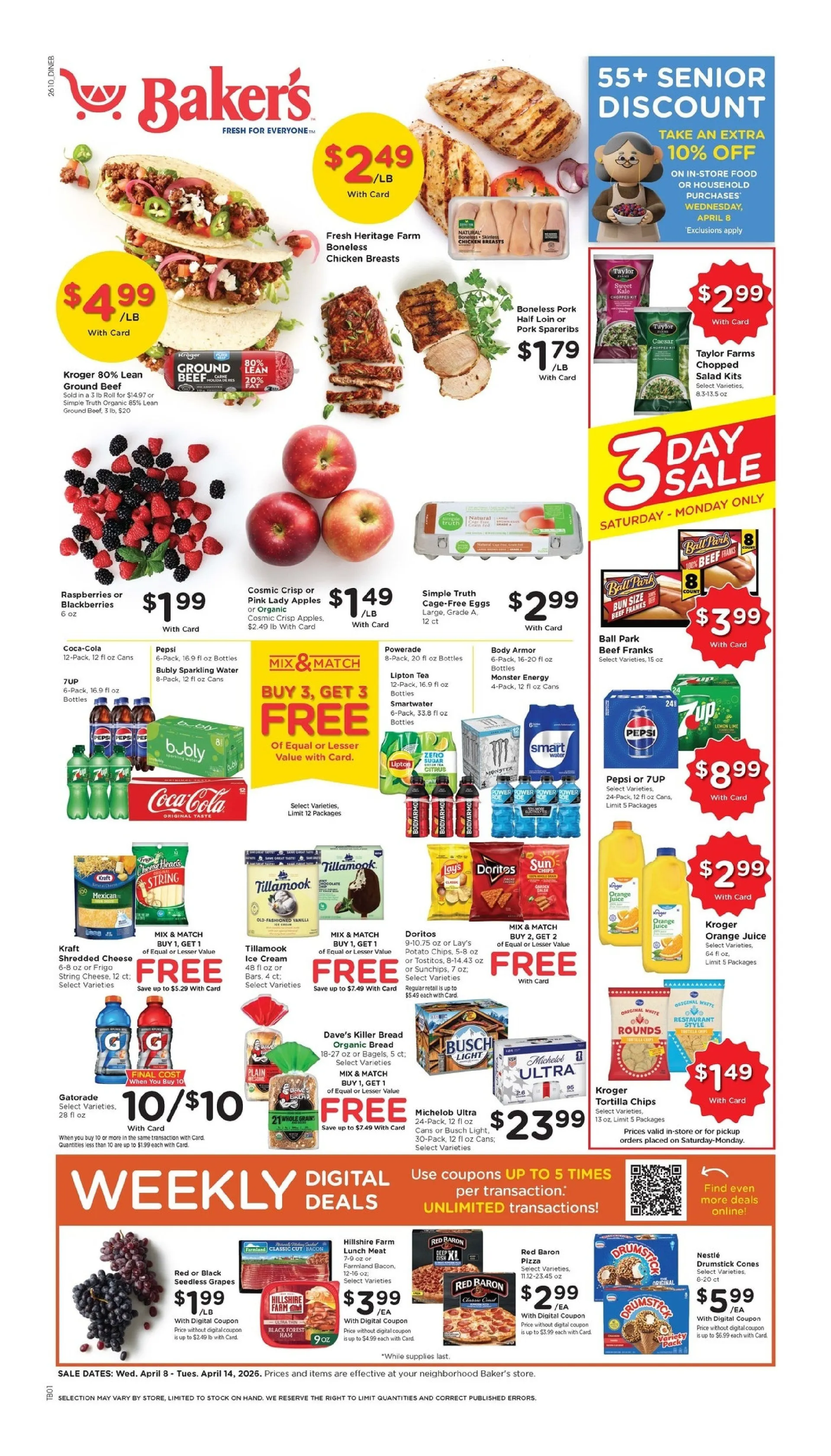 Weekly ad Baker's Sales from April 8 to April 14 2026 - Page 1