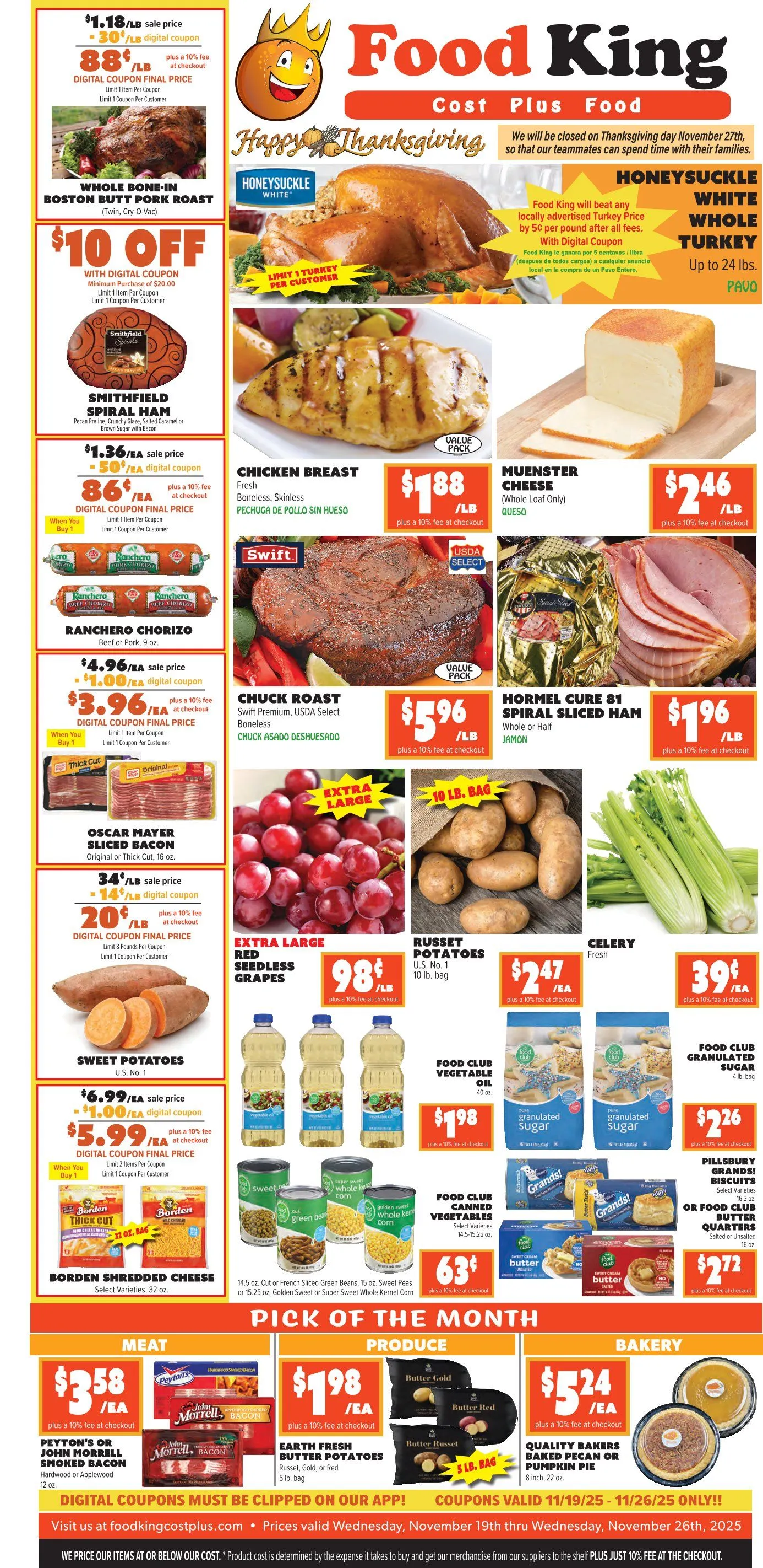 Weekly ad Food King Sales from November 19 to November 27 2025 - Page 1